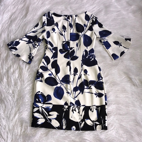 Vince Camuto Floral Dress Size 4 - Picture 5 of 6